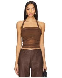 SOVERE - Thea Mesh Top - Lyst