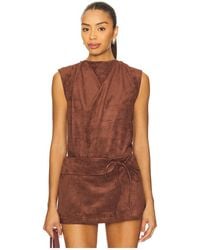 Amanda Uprichard - X Revolve Freya Suede Top - Lyst