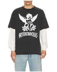 Gothicmochas - Angel 2.0 Layered Long Sleeve Tee - Lyst