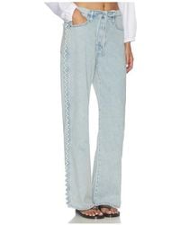 Rag & Bone - Vaqueros Con Cordón Phoebe En Color Azul Talla (También En S) - Lyst