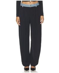 Alexander Wang - Mid Rise Pant With Denim Waistband - Lyst
