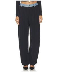 Alexander Wang - Mid Rise Pant With Denim Waistband - Lyst