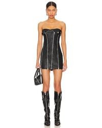 superdown - Elora Faux Leather Dress - Lyst