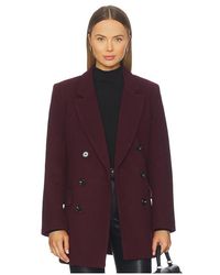 Pistola - Emory Short Double Breasted Wool Coat - Lyst