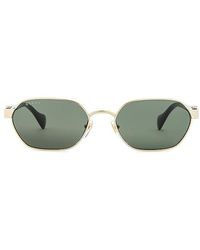 Gucci - Mini Running Oval Sunglasses - Lyst