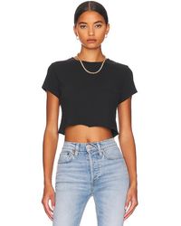 RE/DONE - X Hanes Cropped 60's Slim Tee - Lyst