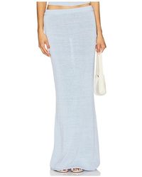 SER.O.YA - Falda Maxi Kora En Color Bebe Azul Talla En - Lyst