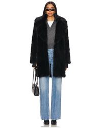 Sam. - Faux Fur Mid Coat 34 - Lyst
