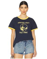 Rag & Bone - Ringer-T-Shirt Mit Kastiger Passform Montauk - Lyst