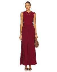 Ulla Johnson - Vestido Largo De Punto Sin Mangas Genoveva En Color Burgundy Talla (También En M, S, Xs) - Lyst