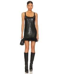 h:ours - Chainmail Feather Mini Dress - Lyst