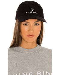 Anine Bing - Gorra Béisbol Jeremy En Color Negro Talla - Lyst