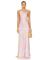 Hemant & Nandita - Langes One-Shoulder-Kleid - Lyst