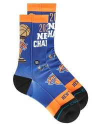 Stance - Calcetines Altos Knicks 26 Champs En Color Azul Talla (También En M) - Lyst