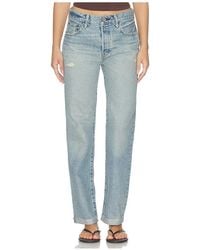Moussy - Copper Straight Leg Jeans - Lyst