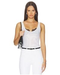 L'Agence - 'Agence Kalea Scoop Neck Tank Bodysuit - Lyst