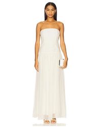 LPA Giulia Maxi Dress in White | Lyst UK