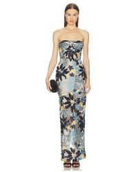 Bronx and Banco - Dahlia Strapless Maxi Dress - Lyst