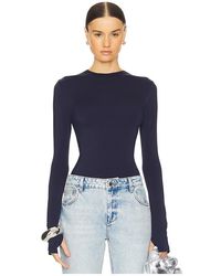 Norma Kamali - Long Sleeve Crew トップ - Lyst
