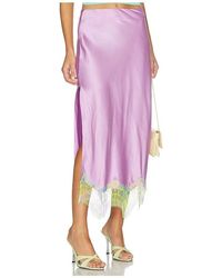 Donde Esteban - Lila Salpicon Long Skirt - Lyst