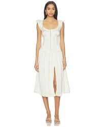 Free People - Vestido Midi Loveday En Color Ivory Talla (También En M, S, Xl, Xs) - Lyst