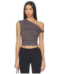 superdown - Alessia Top En Color Gris Talla (También En Xs, Xxs, S, M, Xl) - Lyst