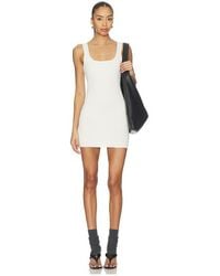 Entire studios - Square Neck Knit Mini Dress - Lyst