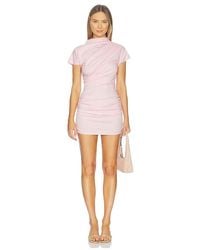 Line & Dot - X Revolve Archer Draped Mini Dress - Lyst