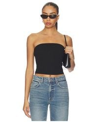 Enza Costa - Cotton Rib Bandeau Top - Lyst