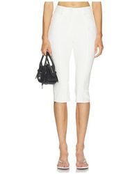 Norma Kamali - Pedal Pusher Jeans - Lyst