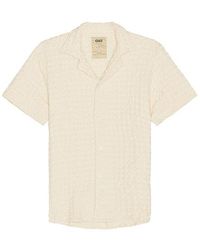 Oas - Ecru Cuba Waffle Shirt - Lyst