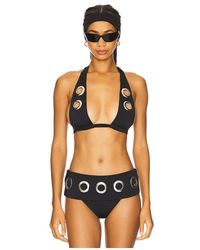 1XBLUE - Eyelet Bikini Top - Lyst