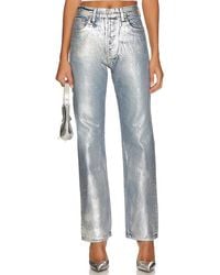 EB DENIM - High Rise Straight Jeans - Lyst