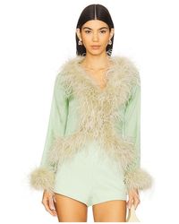 bubish - Gigi Feather Blouse - Lyst