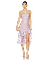 Bronx and Banco - Vestido Midi Eva En Color Lavanda Talla En - Lyst