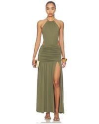 Runaway the Label - Imelda High Neck Maxi Dress - Lyst