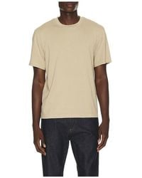 FRAME - Short Sleeve Light Cotton Tee - Lyst