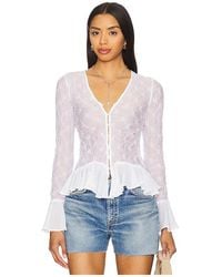 Free People - Elias Smocked Blouse - Lyst
