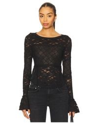 Free People - Capas De Encaje De Manga Larga En Color Negro Talla (También En M, S, Xl, Xs) - Lyst