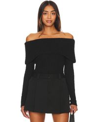 Central Park West - Gwyneth Off-Shoulder Sweater - Lyst