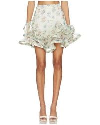 La Fuori - Petal Cascade Mini Skirt - Lyst
