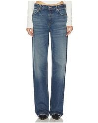 GRLFRND - Pantalón Bella Cinch En Color Azul Talla (También En 25, 26, 27, 28, 29, 32) - Lyst