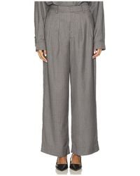 Gestuz - Pantalones Talle Alto Zeffy En Color Gris Talla (También En 38, 42) - Lyst