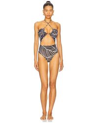Devon Windsor - Amal Full-Piece Swimsuit - Lyst