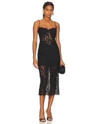 Bardot - Olina Corset Midi Dress - Lyst