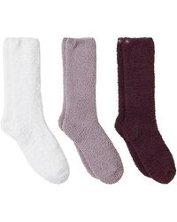Barefoot Dreams - Cozychic 3 Pair Sock Set In Fig Multi - Lyst