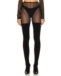 Norma Kamali - Thigh High Spliced Legging With Footsie - Lyst