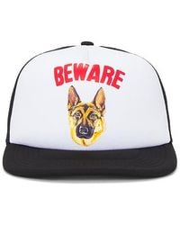 Market - Beware Sign Trucker Hat - Lyst