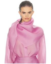 Helsa - Silk Gazar Head Scarf - Lyst