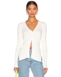 The Range Long Sleeve Button Down Top - Weiß